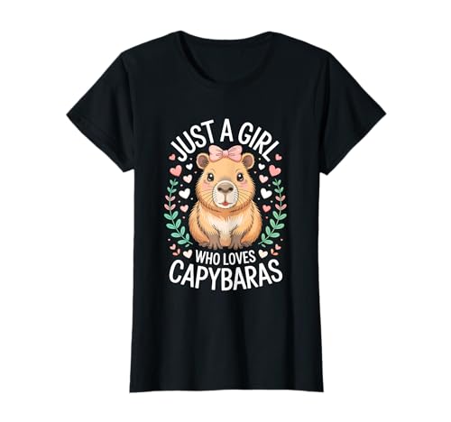 Just A Girl Who Loves Capybaras camisa meninos meninas mulheres amante t-shirt