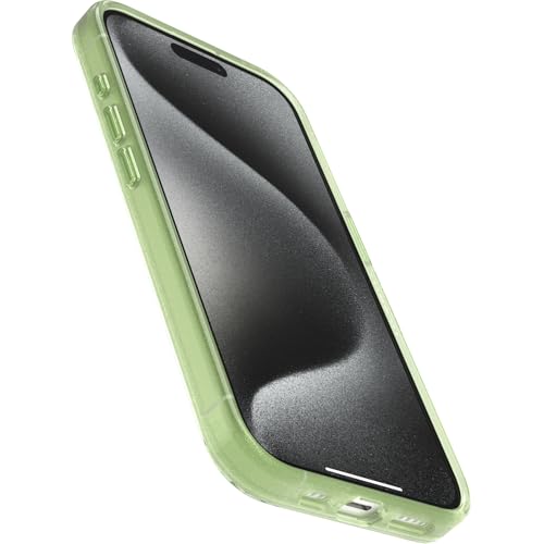 Image of OtterBox Clear case with Colorful Grip Edge case for iPhone 15 Pro - Moray (Green)