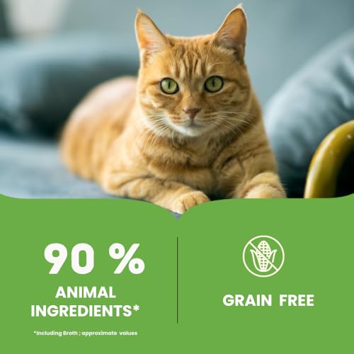 Image of Brunos Cat Wet Food - Tuna with Salmon & Parsley - 85g(Pack of 12)|Cat & Kitten|90% Animal Ingredients|Grain-Free|Omega-3 Rich|Recipe with Natural Antioxidants & Taurine for Skin & Coat