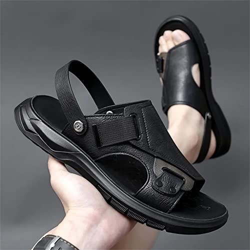 Mens Sandals Genuine Leather Sandals Men Outdoor Casual Lightweight Sandal Men Sandals(43)2