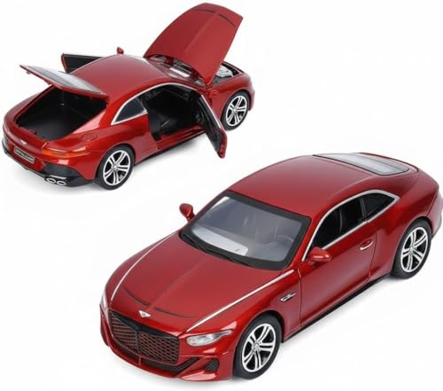 Image of Kiddie Galaxia Bentley Continental Mulliner 1:32 Scale Model Car Exclusive Alloy Metal Pull Back Die-cast Diecast Metal Pullback Toy Openable Doors & Light Music Best Gifts Kids【Colors as Per Stock 】