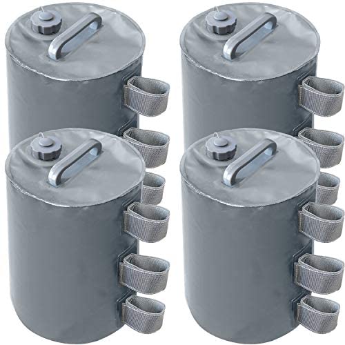 ABCCANOPY Gazebo Water Weights Bag, Portable Leg Weights Water Fillable Weights for Pop up Gazebo Canopy,4 Pcs-Pack (Gray) โ image 1