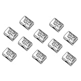 Beaupretty 10Pcs Antique Mahjong Pendant Charms Lightweight Alloy Jewelry Making Charms for DIY Crafts Bracelets Necklaces Accessories Delicate Mahjong Decor for Creative Projects