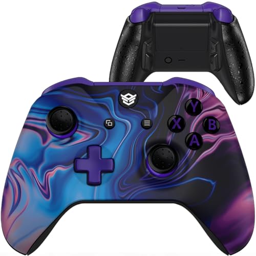 Image of HEXGAMING ULTRA ONE Wireless Controller for Xbox Series X & S, for Xbox One, for Windows 7 /8 /10-4 Remap Back Paddles - Hair Triggers - Interchangeable Thumbsticks - 6 Profiles - Chaos Purple