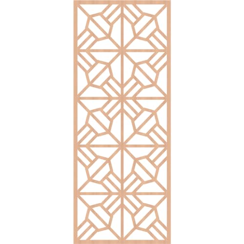Image of Auburn Decorative Pierced Fretwork Wood Wall Panels, 29 3 /8 inchW x 74 3 /8 inchH x 3 /8 inchT, Alder