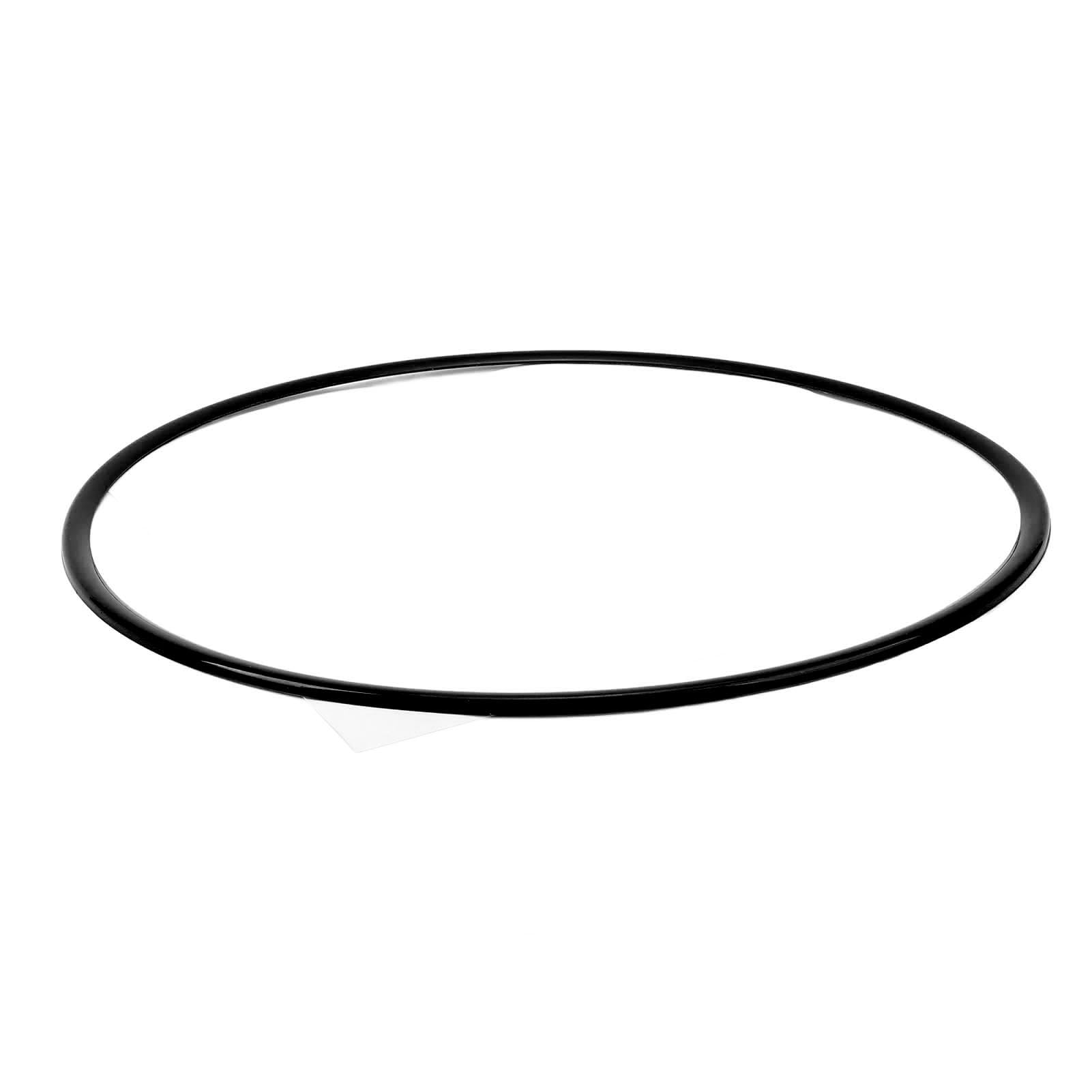 4 Stück 40,6 cm Felgenschutzring Anti-Kratzer Selbstklebend Felgenschutz Zierring für flache Felgenkante Auto (Schwarz)