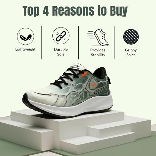 Image of BRUTON Viper- Trendy Casual Sneaker | EVA | Lace-Up | Lightweight | Comfortable Sneakers for Men