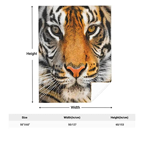 Flannel Blankets, Warm Decor Fleece Throw Blanket Soft Couch For Sofa Bed 50"X60" (Tiger) #TOP6