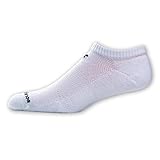 New Balance Unisex 6 Pack No Show Core Cotton Socks,Medium,White