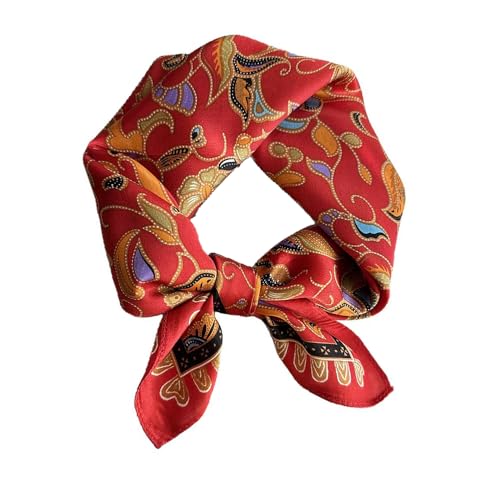 Image of ANDANTINO 100% Mulberry Silk Scarf -21 inch Square Neckerchief with Gift Packed