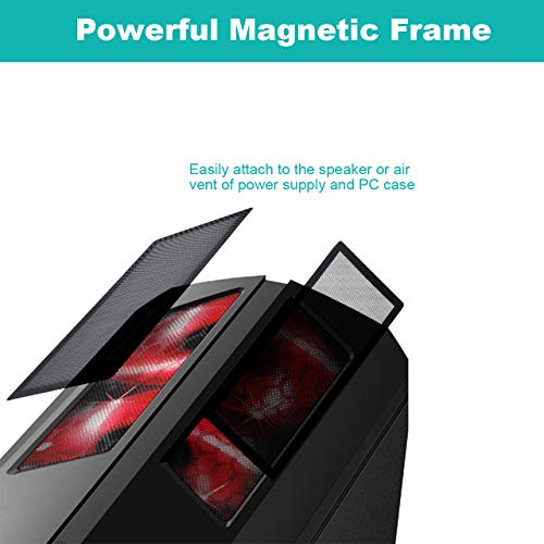 Cm Computer Case Fan Dust Filter Pc Mesh Filter Cover Grills With Magnetic Frame, Black Color (240 X 120 Mm (2 Pcs)) #TOP2