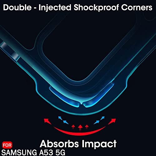 Image of TheGiftKart Crystal Clear Back Cover Case for Samsung Galaxy A53 5G | Shock Proof 360 Protection | Hard Clear Back Cover Case for Samsung Galaxy A53 5G (PC & TPU, Transparent Bumper)