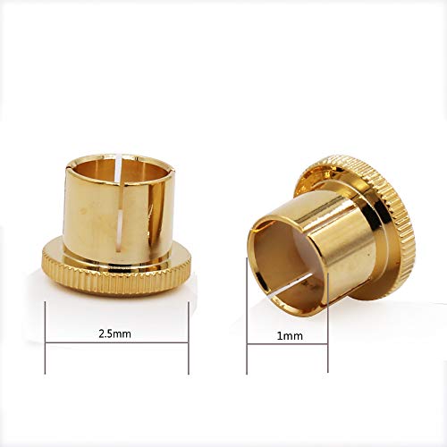Conectores RCA tapones de cobre Audiocrast protectores Hifi 24k 6