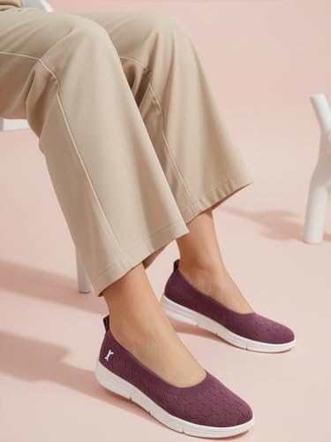 Image of Carlton London Women's Textured Knit Comfort Ballet Flats