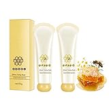 BSMAX 2PCS Honey Mask,Honey Tearing Mask Oil Control Tightens pores， Blackhead Remover Honey Tearing Peel Mask Off Dead Skin Clean Pores Peel Mask