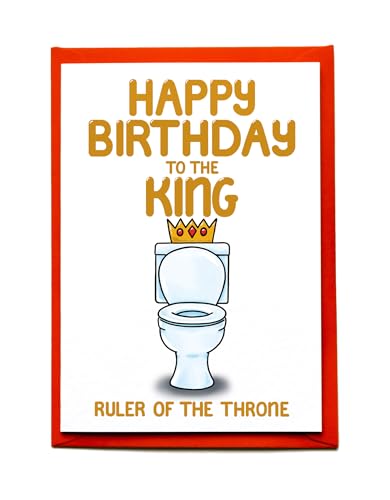 Birthday Greeting Card, Funny Witty Toilet Humour Joke, Bathroom For Husband, Dad, Uncle