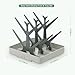 haakaa Portable Baby Bottle Drying Rack, Space Saving Bottle Drying Tree for Bottles/Pump Parts/Pacifiers and Other Baby Essentials, Easy-Store Dryer Rack Great for Home & Travel, BPA Free (Grey)