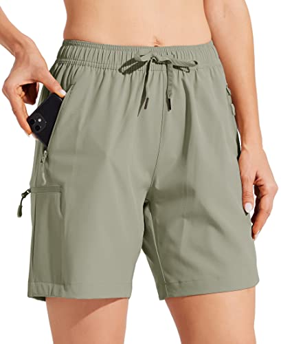 Willit Women's Hiking Cargo Shorts Quick Dry Golf Active Summer Shorts Lightweight Outdoor Athletic Shorts with Pockets