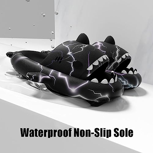 Zureto 2024 New Shark Slides Upgraded Thick Bouncy Cushion Cloud Shark Slides Shark Slides for Women Men Novelty Cloud Shark Slippers2