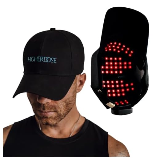 HigherDOSE Red Light Therapy Hat for Hair Growth - Reduce Hair Loss & Shedding - Targeted Infrared Red Light Therapy to Support Scalp Health