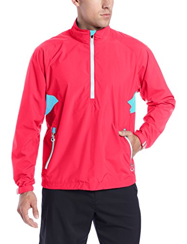 Zero Restriction Men's Long Sleeve Quarter Zip Power Torque Rain Jacket, Triumph, X-Large