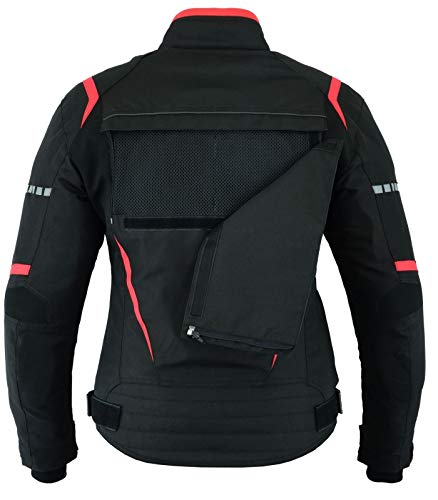 LOVO - Chaqueta Moto Mujer 4 Estaciones Tricapa Corta - Ropa Moto Mujer Alta Protección y Confort - Cazadora Moto Mujer para Verano e Invierno - Estilo Deportivo para Todas las Estaciones