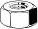 3/4"-10 Plain Finish 18-8 Stainless Steel Hex Nuts, 180 pk.