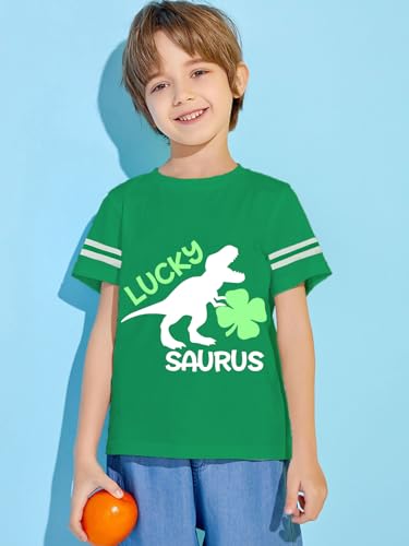 Kids St Patricks Day Shirt Boys Girls Saint Patrick's Shamrock Clover Lucky Graphic Tees Toddler Short Sleeve T-Shirt Tops2