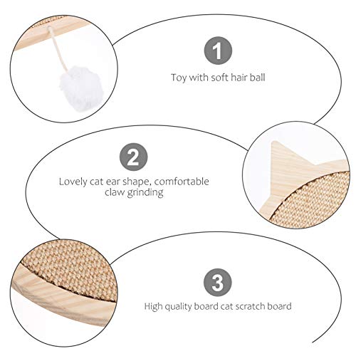 Tapete de arranhão para gatos Balacoo, tapete para arranhões de sisal, tapete para arranhar, placa d