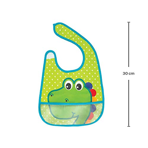 Babador Com Bolso - Dino, Buba, Colorido