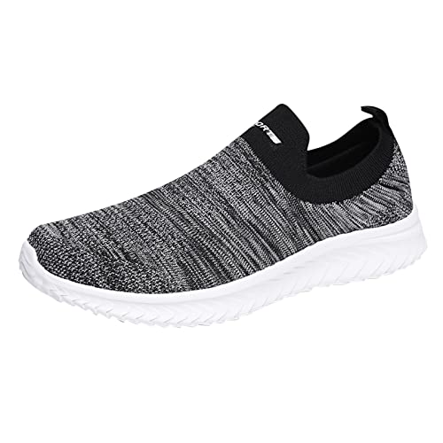 Generisch Moda hombres malla pajarita transpirable tejido ligero cómodo casual zapatos de los hombres azul oscuro, gris, 41 EU