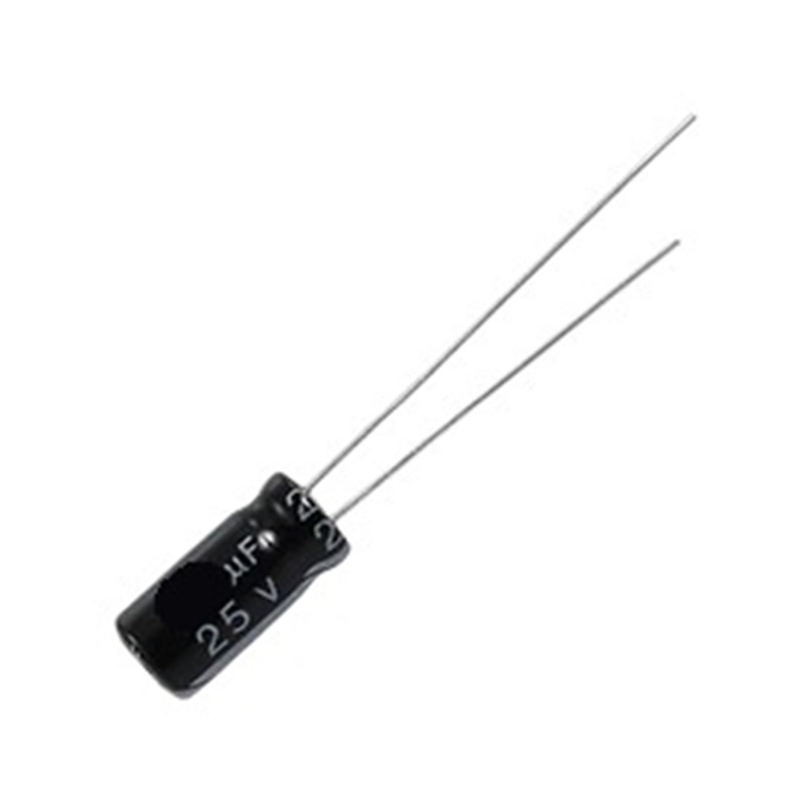 Condensadores electrolíticos de 22 uF y 25 V repuestos radiales 4x7 mm para proyectos Arduino