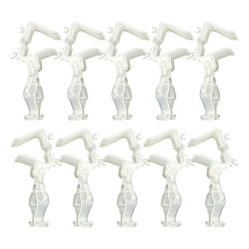 BRABOSTON Abrazaderas invisibles de luz de Navidad para bordes y particiones, sostiene globos de forma segura, fuertes abrazaderas de presentación, decoración sin costuras, respuesta global de Navidad