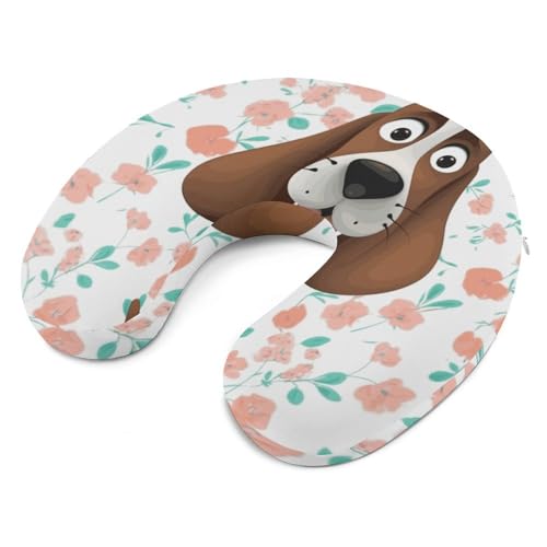 Almohada U de espuma viscoelástica 30 cm para viaje miniatura 6