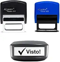 Carimbo Power Personalizado 38x14mm 4 Linhas Diversas (Preto, Lilás, Vermelho, Laranja, Rosa Neon, Rosa Pastel, Verde, Verde Pastel, Cinza, Branco, Amadeirado, Amarelo). Faça Carimbo Personalizado
