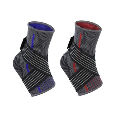 FOMIYES Ankle Support Brace Comfortable Ankle Wrap for Basketball Tennis Elastic Breathable Hook Loop Closure