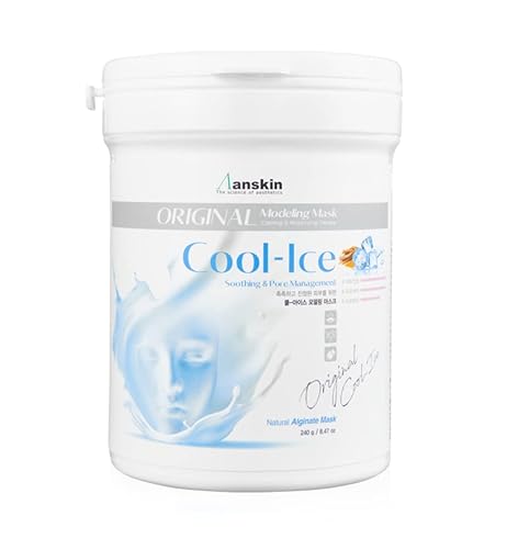 Miniatura 1 de Anskin Máscara de modelado en polvo Cool Ice para calmar y controlar los poros, 8.47 oz