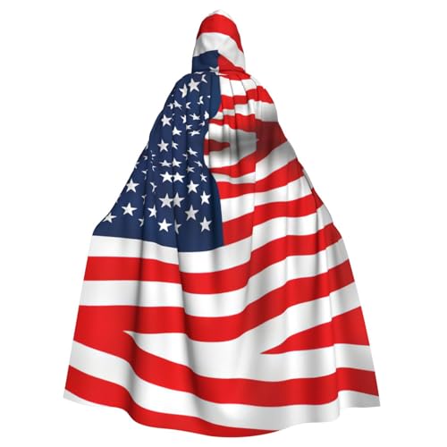 Cape médiévale drapeau USA pour mariage à thème et fêtes déguisées