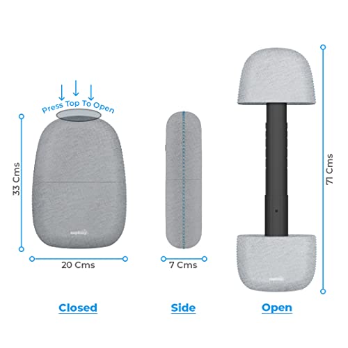 NAPEAZY-Black-Kiwi-Best-Travel-Pillow-for-Airplane-Flight-Train-Car-Lightweight-Lumbar-Support-Neckrest-Backrest-Cervical-Pillow-for-Neck-Spine-and-Back-with-Dual-Layer-Memory-Foam-Stylish-Backpack