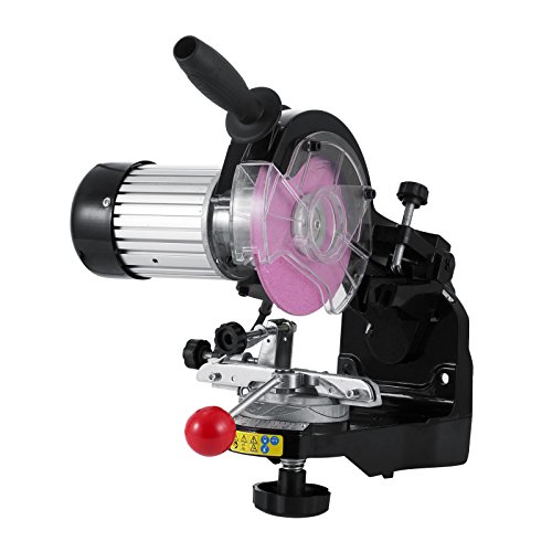 SucceBuy Affûteuse de Chaîne de Tronçonneuse Electrique 3000RPM Tronçonneuse à Chaîne