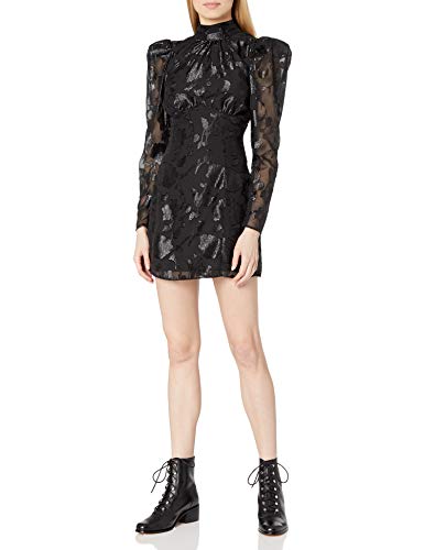 House of Harlow 1960 Women's Carlotta Mini Dress, Noir, Medium