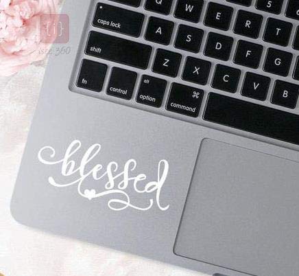 ISEE 360® Blessed Laptop Sticker Vinyl Decal White Size L X H 9.5cmx3cm (B07QQYK19B) Amazon Price History, Amazon Price Tracker