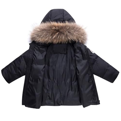 Toddler 2PCS Snowsuit Sets Kids Winter Puffer Hooded Jacket and Snow Bib Pants Ski Suit Windproof Waterproof Warm Snow Suit2