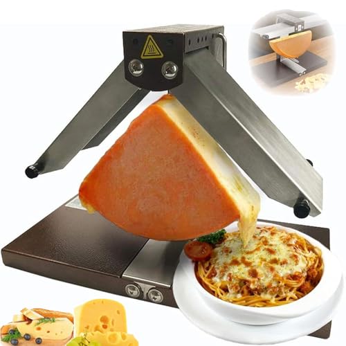 Fundidora de Queso Comercial MáQuina EléCtrica Comercial,multifunción, ángulo ajustable, acero inoxidable, 1000 W, calentamiento rápido, para cocina de restaurante