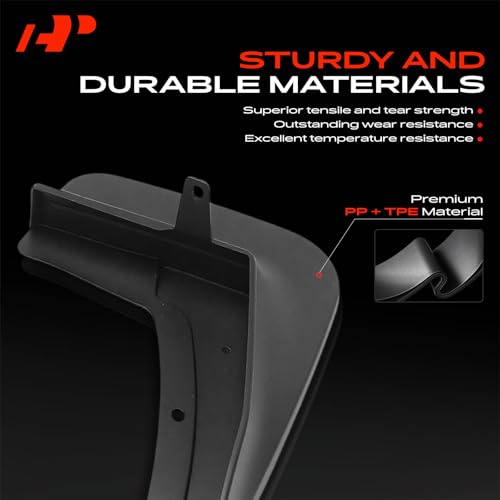 Image of A-Premium Mud Flaps Compatible with Volkswagen | for Volkswagen Tiguan 2019-2023, No Drilling Required Mud Guards with Hardware Accessories, Set of 4 Front and Rear