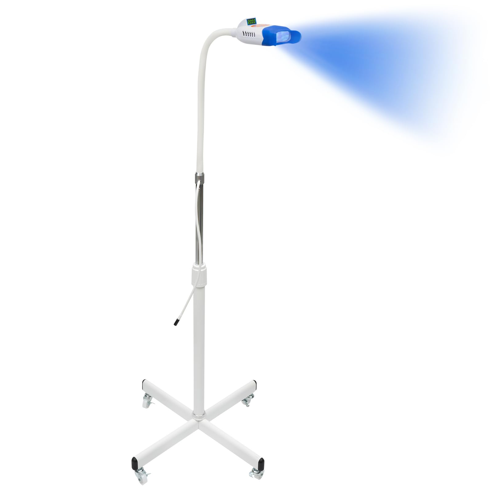 Lámpara LED de blanqueamiento dental, dispositivo acelerador de blanqueamiento dental con 2 colores de luz, acelerador de blanqueamiento dental, lámparas de blanqueamiento dental, soporte móvil para