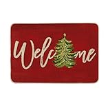 Artoid Mode Alberi Pini Stelle Natale Zerbino Stagionale Xmas Welcome Decorazione Cucina Tappeto Tappeto Tappeto Per Interni Esterni Decorazione 40x60 cm