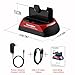 Tccmebius USB 2.0 Hard Drive Docking Station, TCC-S867-US USB 2.0 to 2.5 3.5 Inch SATA IDE Dual Slots Reader External Enclosure, for 2.5