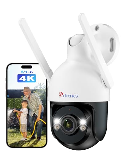 Amazon.co.jp: 【金属製】Ctronics 防犯カメラ 屋外 4K UHD AI人