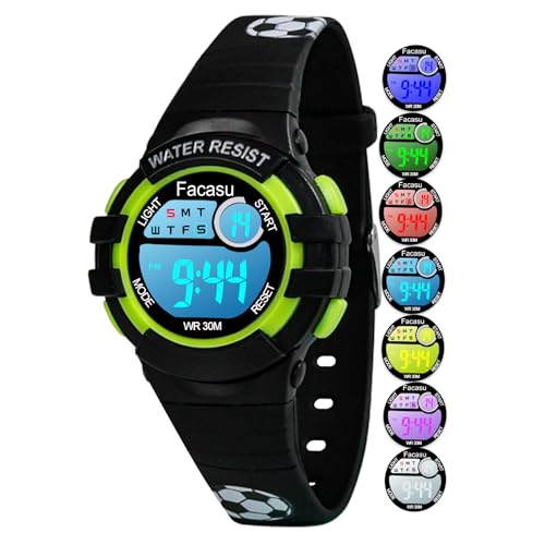 Kids Digital Watch for Girls Boys,Children's Waterproof Colorful Light UP Outdoor Sport Watch with Stopwatch Alarm-Kids Gifts for Girls Boys - Main Image
